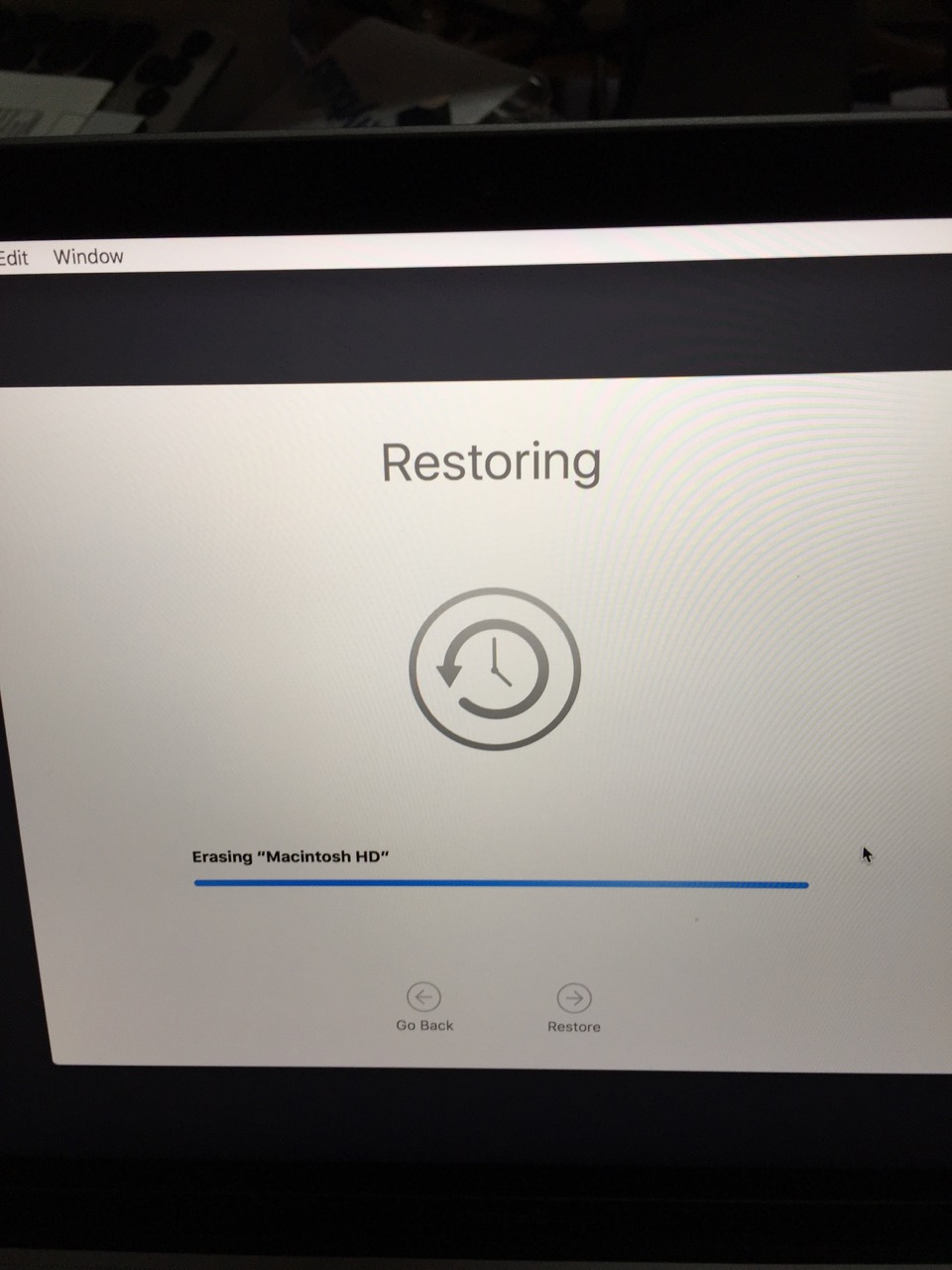 new mac time machine restore or setup